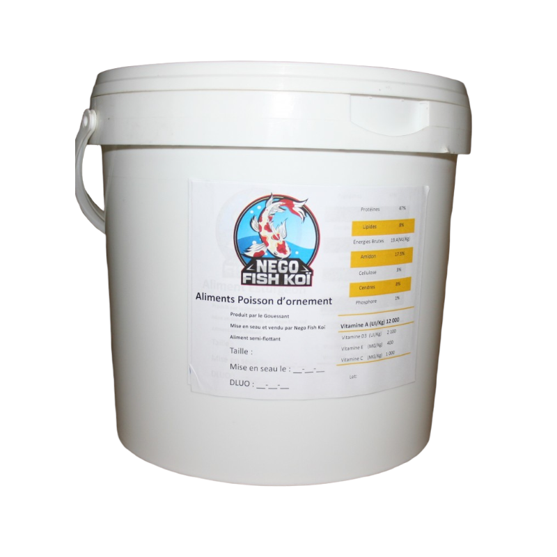 12L aliment carpe koï (spécial couleurs et digestion)