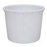 Bassin circulaire 700L alimentaire blanc